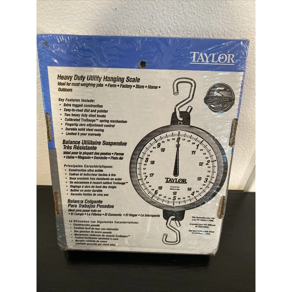 Taylor 60 Pound Heavy‎ Duty Hanging Scale For Meat Fish Farm Store